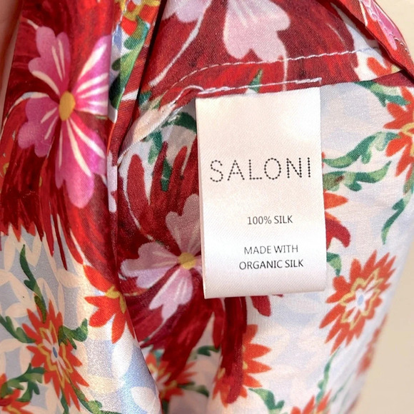 Saloni Tyra 100% silk mini Dress size 2 - Picture 5 of 7